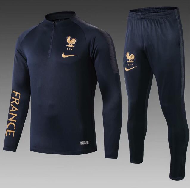 veste d'entraînement 2020 France costume bleu